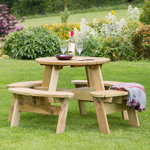Katie Round Picnic Table