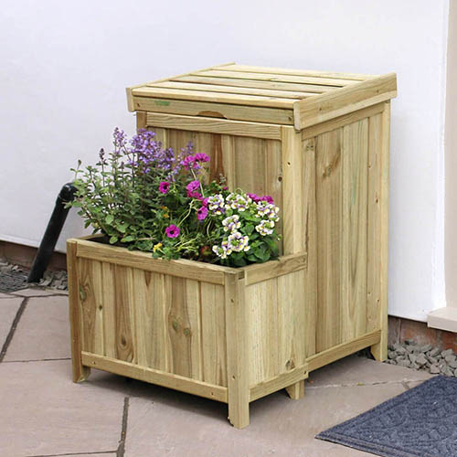Parcel Safe Store with Planter