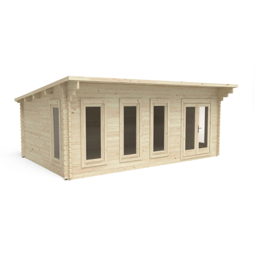Forest Garden 6 x 4m Wolverley Log Cabin No Underlay Installed