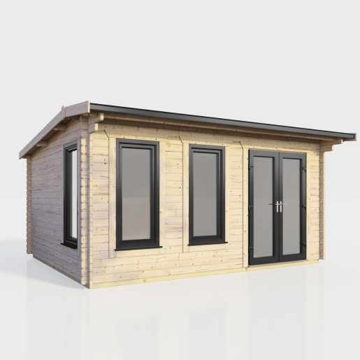 16 x 10 Power Apex Log Cabin Right Doors