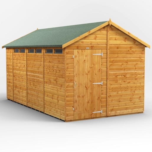 14 x 8 Power Apex Security Shed