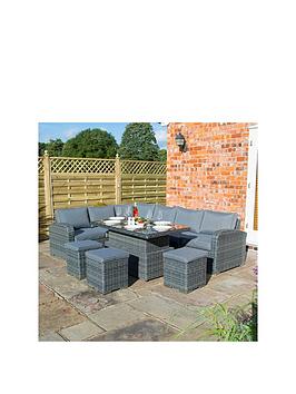 Rowlinson Thornbury Corner Dining Set Grey