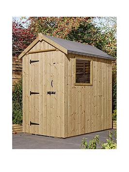 Rowlinson 4 X 6 Signature Heritage T&G Single Door Apex Shed