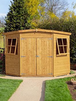 Shire 7 X7Ft Corner Shed Shiplap Dip Treated
