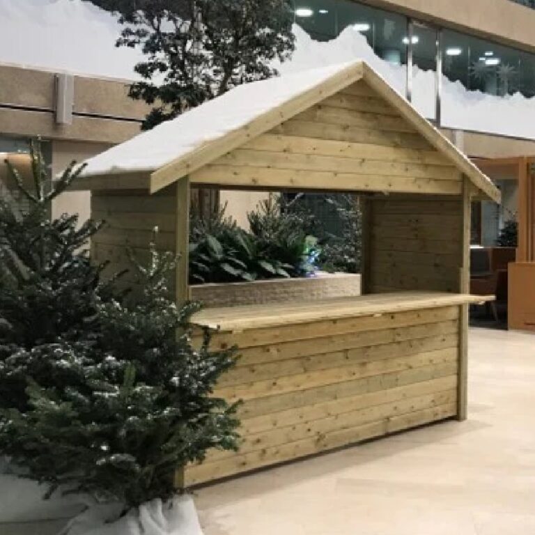 Cerritos Wooden Garden Market Chalet In Natural