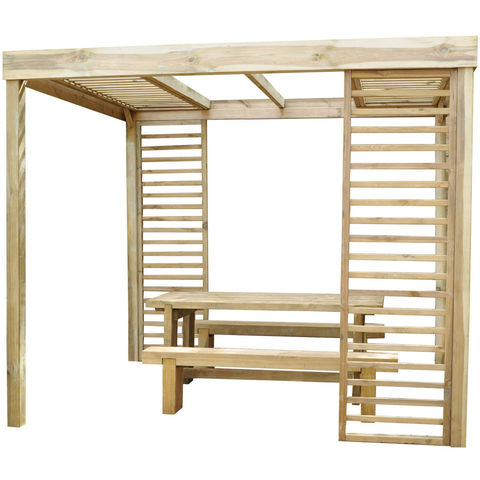 Machine Mart Xtra Forest 220x200x300cm Dining Pergola With Panels