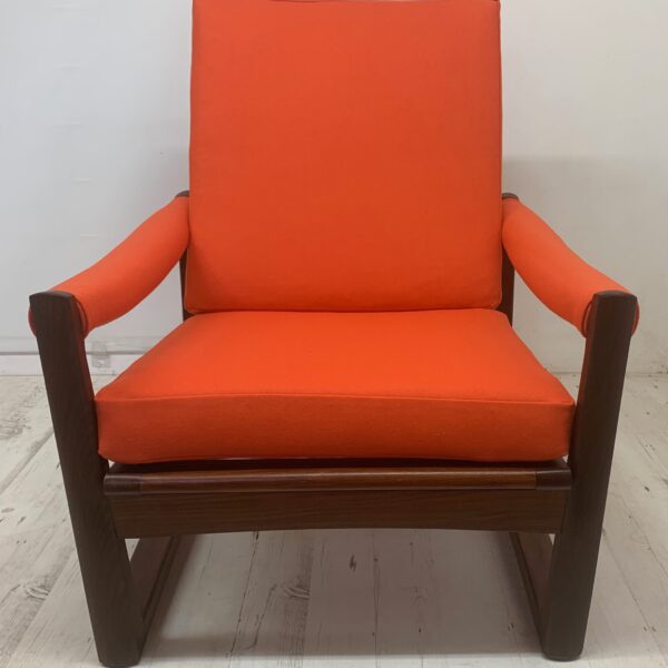 1960s Armchair: 'Virginia' From Guy Rogers, Orange