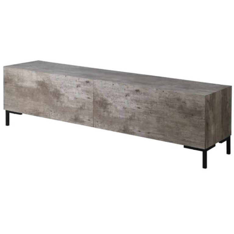 Brunswick Concrete Effect Tv Media Entertainment Unit, Grey