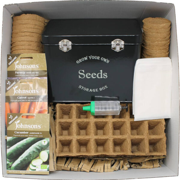 Garden Gift Hamper With Seed Packet Organiser