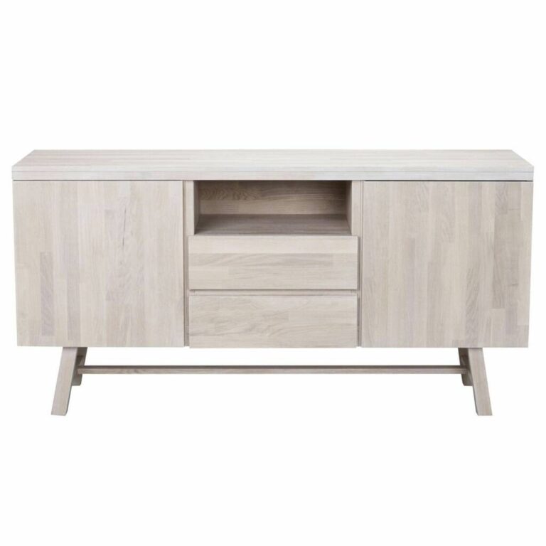 Hamilton White Wash Sideboard, Natural/White