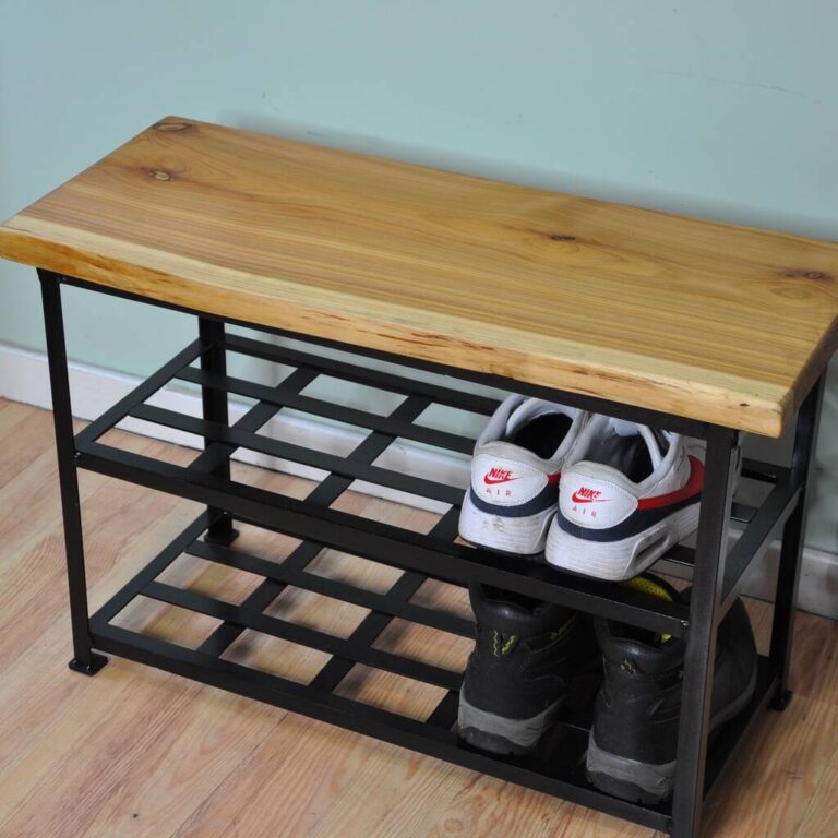 Handcrafted Shoe Rack, Brown