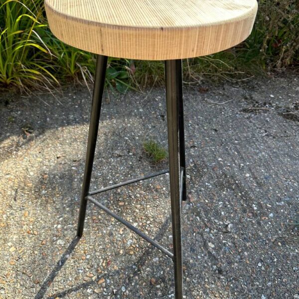 Laminated Birch Wood Ply Bar / Kitchen Diner Stool, Brown