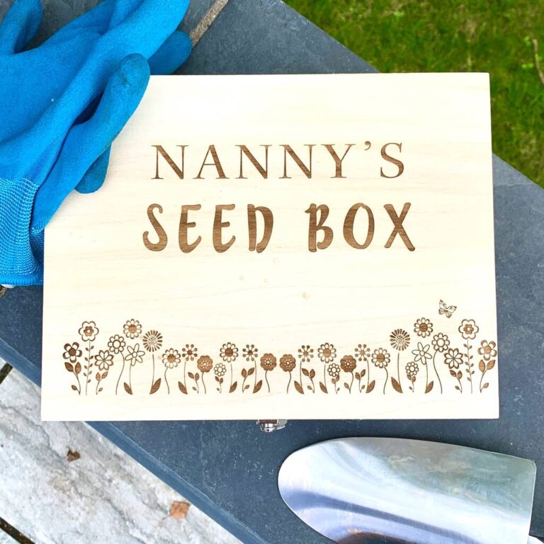 Personalised Flower Seed Box