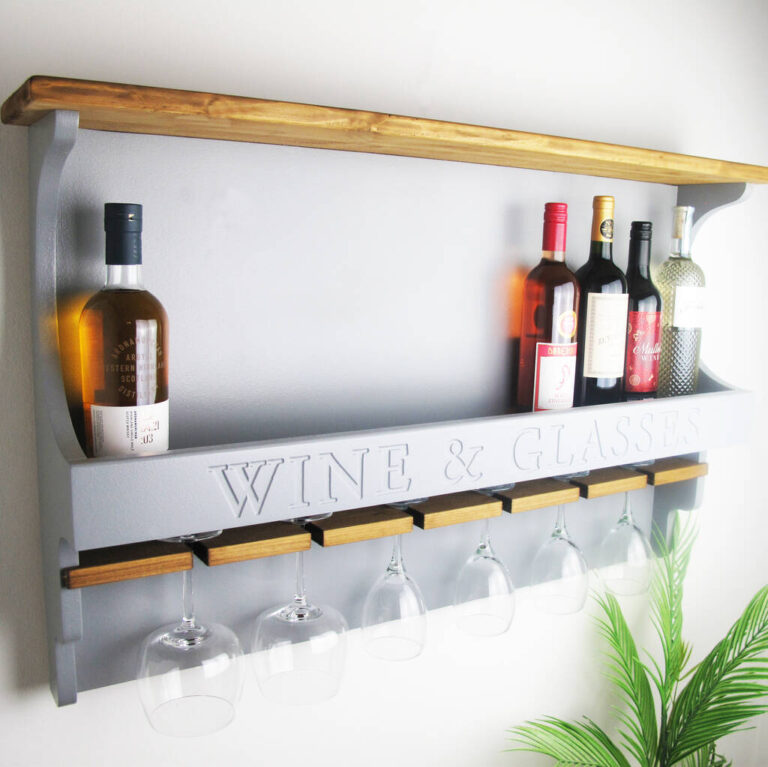 Personalised Wine/Cocktail Rack Home Bar