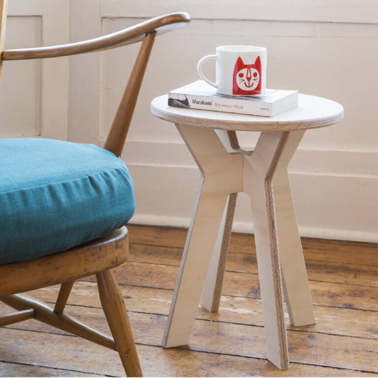 The Mhor Stool In Robust Oiled Finish, Natural