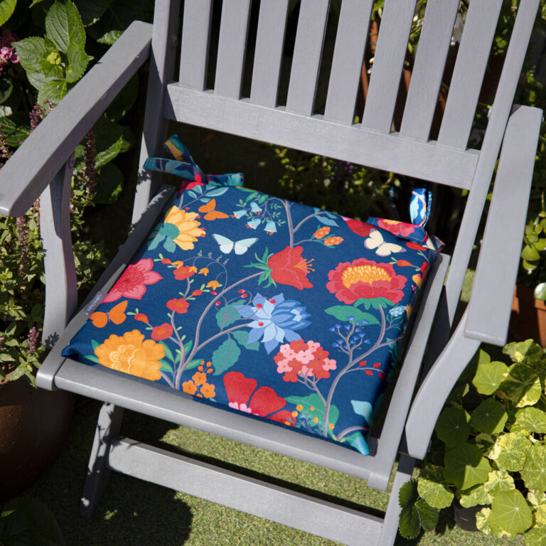 Midsummer Night Water Resistant Garden Seat Pads, Multi-Coloured