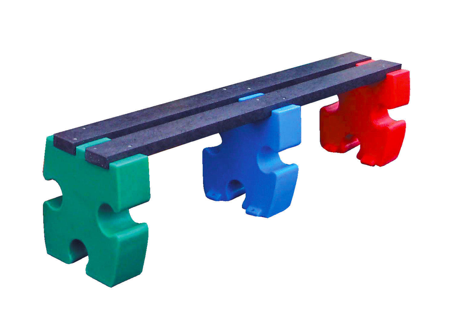 Jigsaw Recycled Plastic Childrens Outdoor Bench