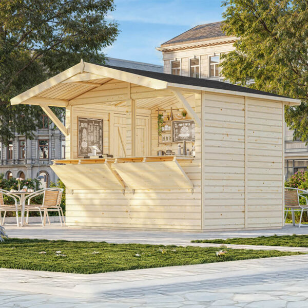 9' x 6' Palmako Stella (16mm) Premium Large Wooden Garden Bar (2.7m x 1.9m)