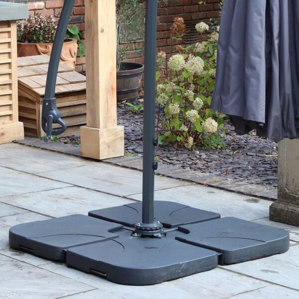 Royalcraft Water Fillable Cantilever Parasol Base Black