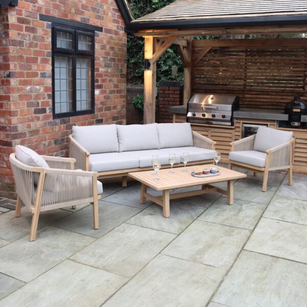 Royalcraft Roma 5 Seater Garden Sofa Set Natural