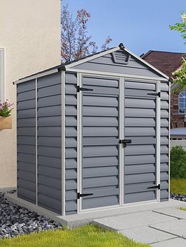 Canopia By Palram Skylight Shed 6X5 Dark Grey