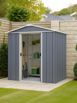Yardmaster 6Ft X 4.5Ft Castleton Apex Roof Metal Shed