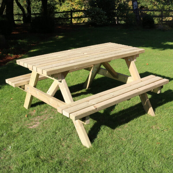 Arnos Small Wooden Garden Picnic Table In Natural