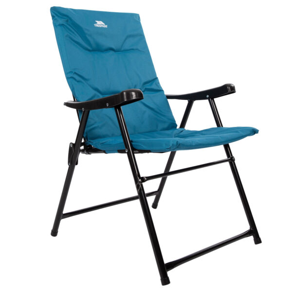 Trespass Paddy Folding Padded Deck Chair (Rich Teal) - Blue - One Size