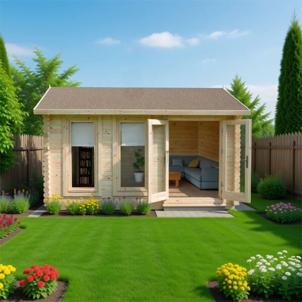 Forest Chiltern 4m x 3m Log Cabin (34mm) - Single Glazed