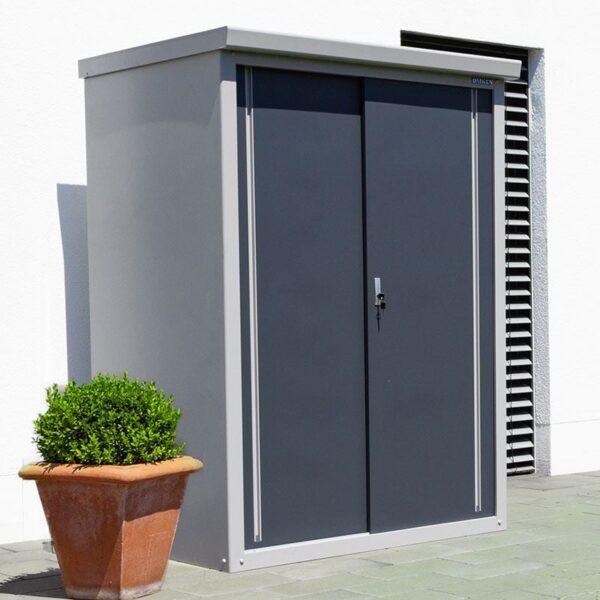 4'5 x 3'2 Trimetals Guardian D43 Metal Storage Shed (1.36m x 0.98m)