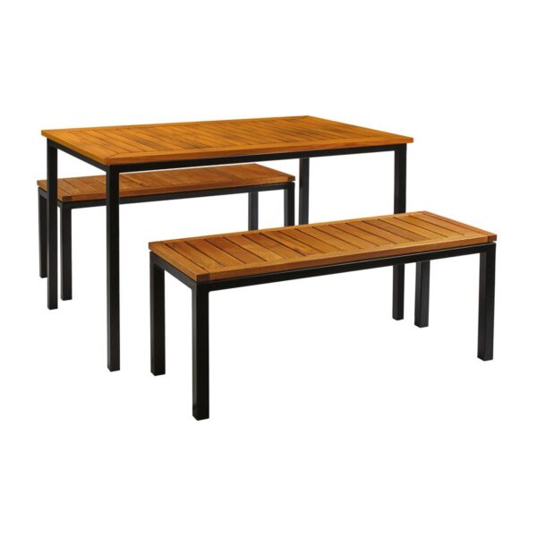 Ice Contract Quality Outdoor Table & Bench Set