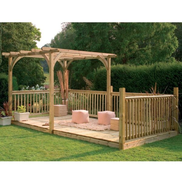 Forest Deck Kit Including Pergola 4.8 x 2.4m